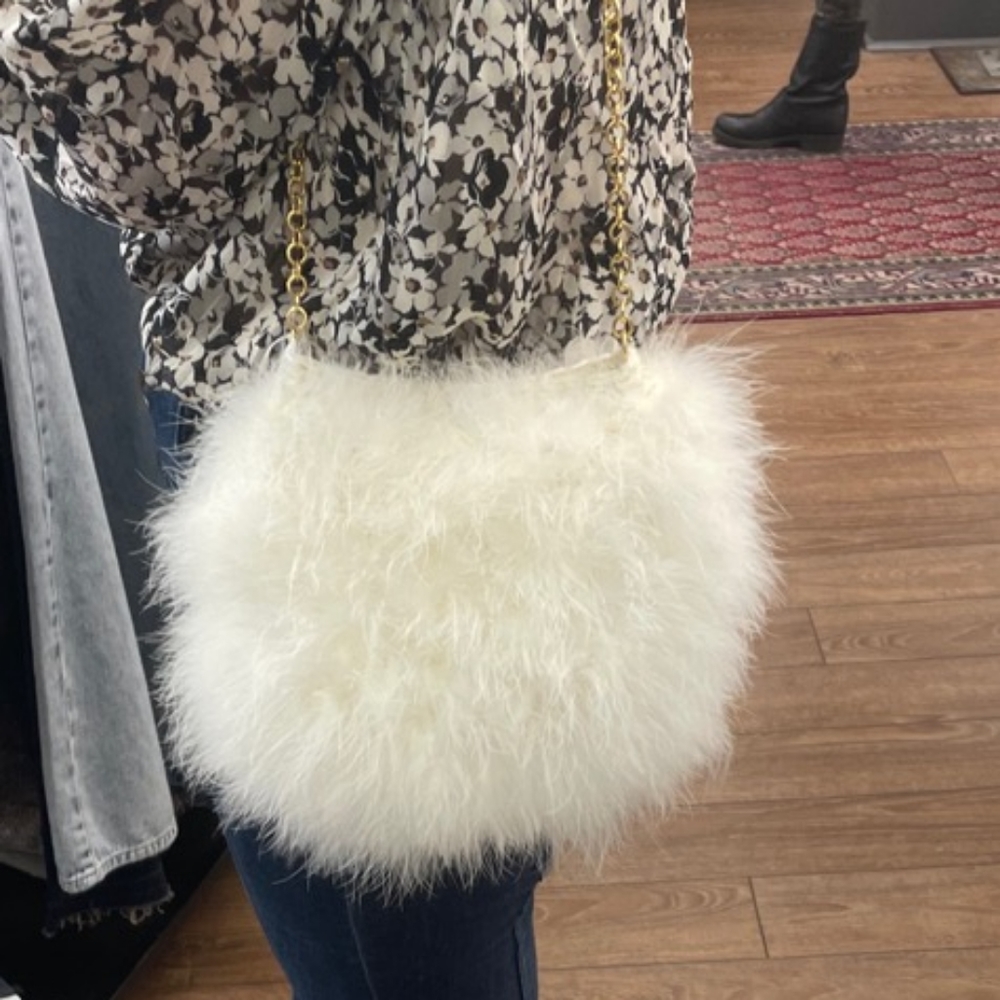 Carolina Santo Domingo feather bag